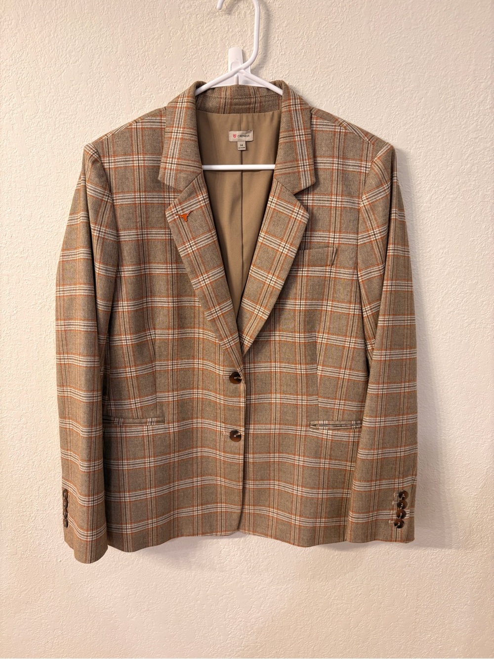 Daniel Cremieux Plaid Blazer - Size 14